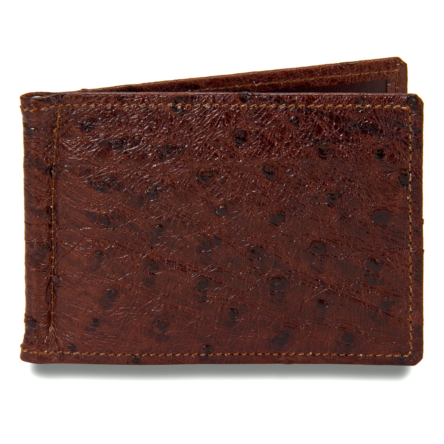 Ostrich Skin Wallet Mens Leather Wallet